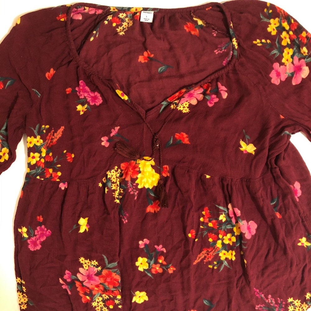 Old Navy Flower Blouse